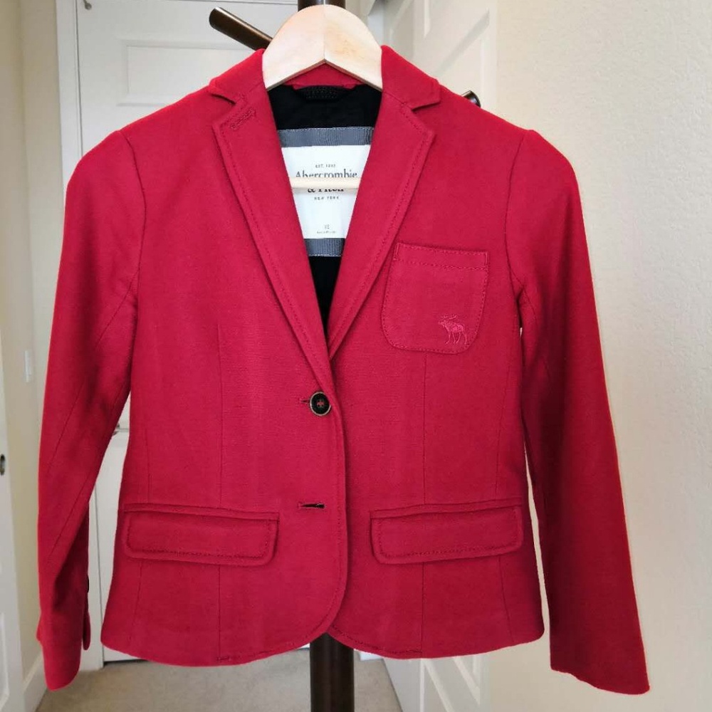 Crop wool blazer